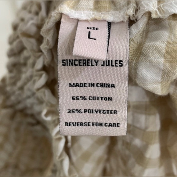 Sincerely Jules. Tier smocked mini skirt. NWT - Picture 5 of 5